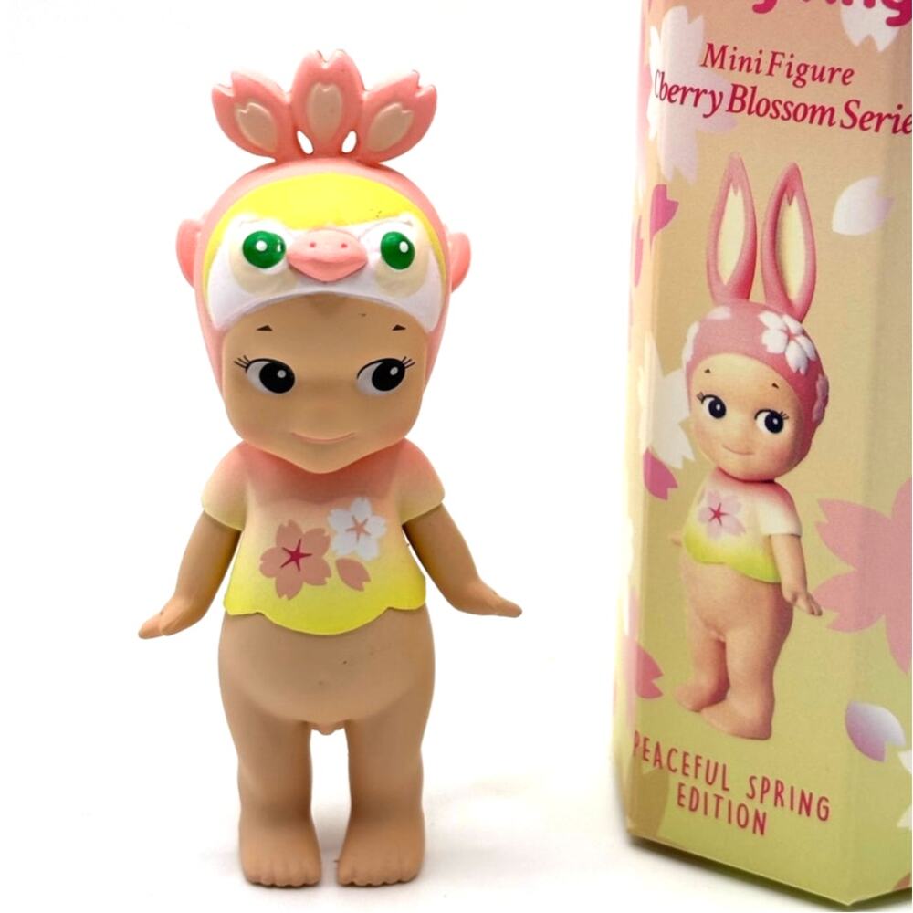 New Unbranded Kewpie/Angel Mini Figure in Cherry Peacock Costume, Open Blind Bx